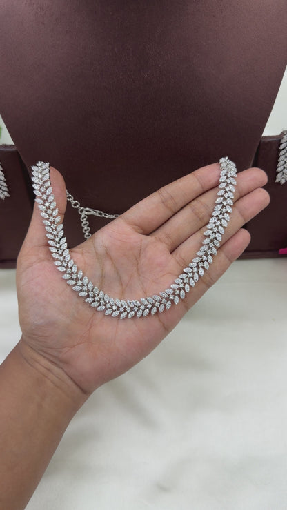 Rishika American Diamond Necklace Set