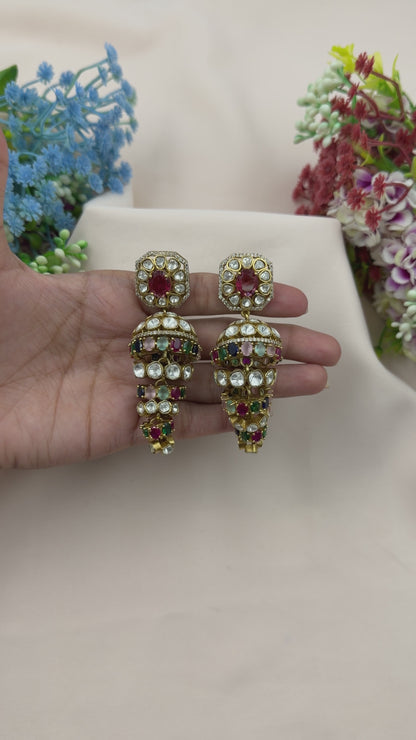 Varsha Premium Victorian Jhumka