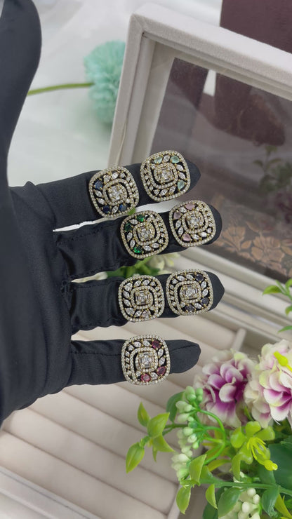 Fiza Premium Victorian American Diamond Fingering