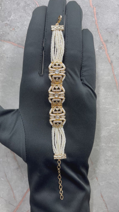 Rutvi Moissanite Moti Bracelet