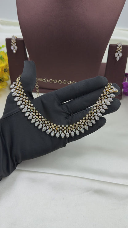 Grace American Diamond Traditional Necklace