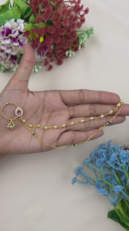 Krishna Traditional Indian Nose Ring