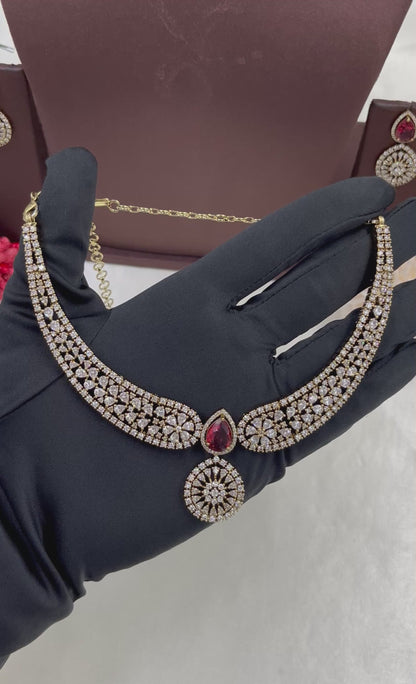 Herry Victorian American Diamond Necklace