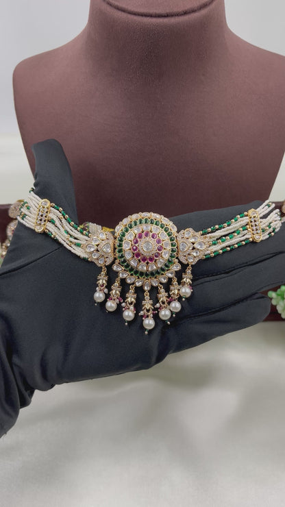 Meera Moissanite Choker Necklace