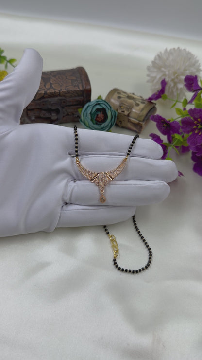 Bridal-Style Rose Gold Mangalsutra