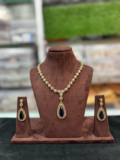 ALIA SINGLE DROP VICTORIAN NECKLACE